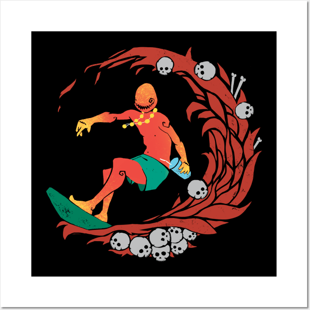 infernal surfer Wall Art by bonlimon